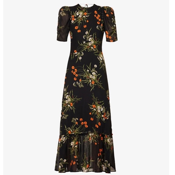 NWT Reformation Addaline Dress in Robyn print size 0 - Picture 3 of 7
